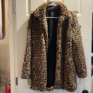Zara TRF leopard coat.